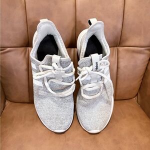 Adidas White and Gray Athletic Shoes